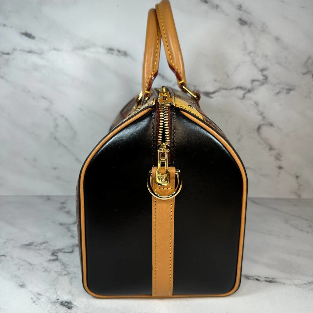 Louis Vuitton Transformed Speedy Bag Damier Ebene Time Trunk V Bandouliere 25 LV - Picture 4 of 15